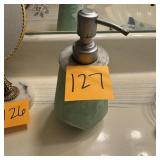 Green Marble Style Soap Dispenser