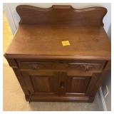 Antique Style Cabinet w Carved Drawer