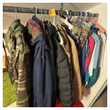 Assorted Clothing Lot ï¿½ Coats, Pants, Shirts