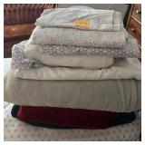 Assorted Blankets & Bedding (Likely Full)