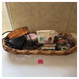Wicker Tray Lot ï¿½ CDs, Cassettes, Wire Rack & More