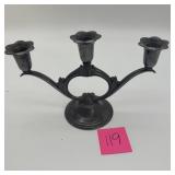 Vintage Silverplate 3-Arm Candelabra Floral Cups