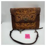 Vintage Clifton's Hand Tooled Leather Purse