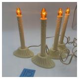 Set of 4 Vintage Electric Window Candles Working