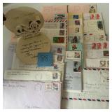 Lot of Vintage Envelopes w/ Postage Stamps