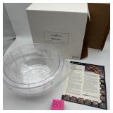 Fill-A-Bowl Clear Decorative Bowl w/ Box