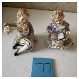 Vintage Porcelain Musician Figurines