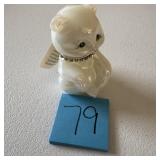 Fenton 'August Peridot' Lion-Hearted Bear Figurine