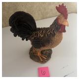 Rooster Figurine on Natural Style Base