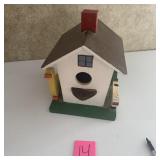 Wooden Decorative Birdhouse w/ Duck Accent