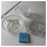 Lot of 3 Vintage Glass Dishes