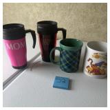 Lot of 4 Travel & Coffee Mugs