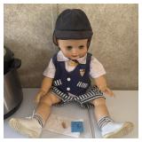 Vintage Boy Doll w/ Outfit ï¿½ Damaged
