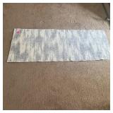 Woven Blue Gray Runner Rug