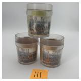 Deer Scene Insulated Tumbler Cup Set of 3