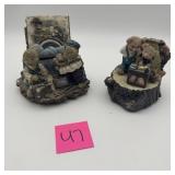 Bear Figurine Music Box Lot