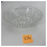 Vintage Pressed Glass Serving Bowl