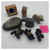 Bear Figurine Lot of 8