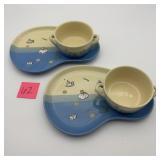 Soup Bowl & Plate Set Lot