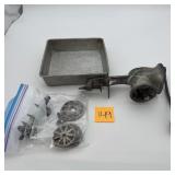 Vintage BUHL 120 Meat Grinder w/ Plates & Pan