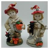 Halloween Witch Boy & Girl Figures