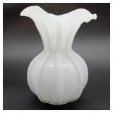 Fenton Silver Crest Ribbed Vase