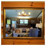 Large Gold Framed Wall Mirror