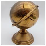 Mid-Century Brass Globe Ashtray