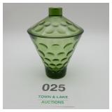 L.E. Smith Moon & Stars Green Candy Jar
