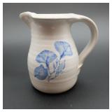 Blue Floral Ceramic Pitcher