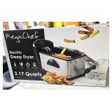 $45 MEGA CHEF ELECTRIC DEEP FRYER  3.17QT.