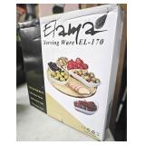 LAZY SUZAN 7-PCS SERVING DISH  W/ TRAY