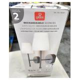 2-PACK RECHARGEABLE WIRELESS   LED SCONCES W/ USB