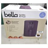 $60  BELLA 4 QT. SLIM DIGITAL AIR FRYER  CERAMIC