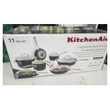$260 KITCHENAID CERAMIC INDUCTION 11-PC COOKWARE