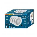 $35 FEIT 75W RECESSED DOWNLIGHT 4-PACK