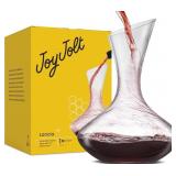 $35 CRYSTAL HANDMADE  WINE DECANTER 37.oz
