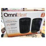 $50   OMNI HEAT 2-PACK HEATER W/ DIGITAL DISPLAY