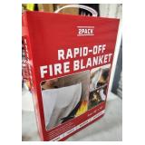 2PACK  RAPID-OFF FIRE BLANKETS  40'' X 40''