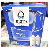 $30 BRITA  10-CUPS PITCHER W/ TWO EXTRA FILTERS