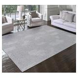 $90 GEOMETRIC INDOOR AREA RUG 5FT. X  7FT.