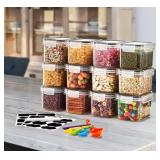 $40 SORBUS 12-PACK AIRTIGHT FOOD CONTAINER W/ LID
