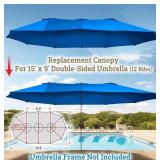 $60 DOUBLE-SIDED PATIO UMBRELLA REPLACEMENT COVER