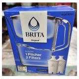 $30 BRITA PITCHER 10-CUPS W/ 2 FILTERS