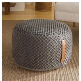 20'' NOURISON COTTON WOVEN LOOP POUF