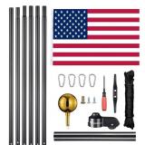 $180 BRAVELY 30FT.  13GAUGE HEAVY DUTY  FLAG POLE