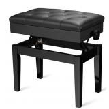 $90 ADJUSTABLE PIANO BENCH W/ STORAGE-ASSEMBLY RQ'