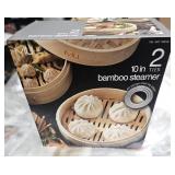 10'' BAMBOO 2-TIER STEAMER