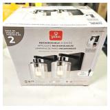 $40 RECHARGEABLE 2-PACK SCONCES WALL MOUNT W /USB