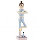 $35 WOODEN NUTCRACKER FEMALE YOGA 14''
